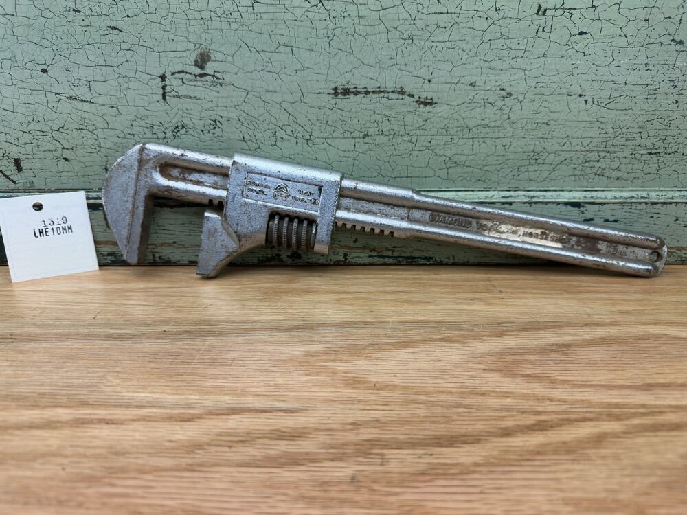 Used Vintage Diamond Tool & Horseshoe Co C715 Adjustable Wrench Forged Steel USA
